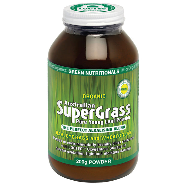 SuperGrass Powder 200g MicrOrganics Green Nutritionals