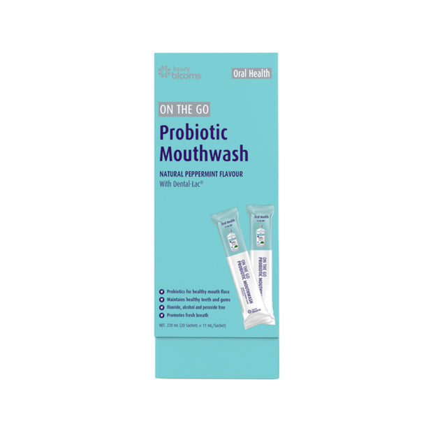 Mouthwash Probiotic On The Go 11ml Sachets x 20 Pack Blooms