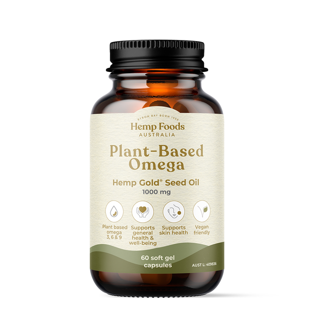 Omega Plant Based With Hemp Gold Seed Oil 60C Hemp Foods Australia