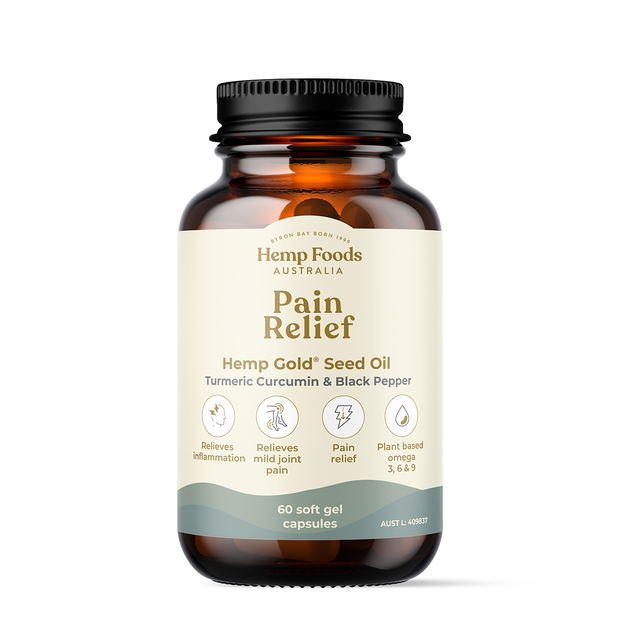 Pain Relief With Hemp Gold Seed Oil 60C Hemp Foods Australia