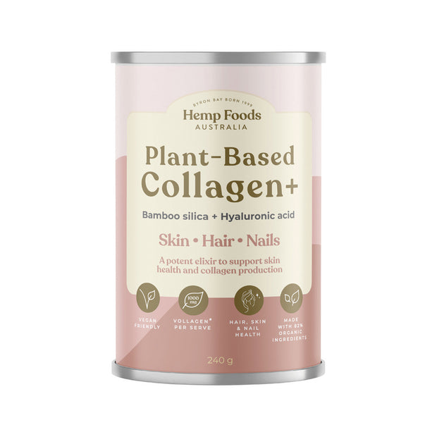 Collagen Plant Based + Bamboo Silica + Hyaluronic Acid 240g Hemp Foods Australia
