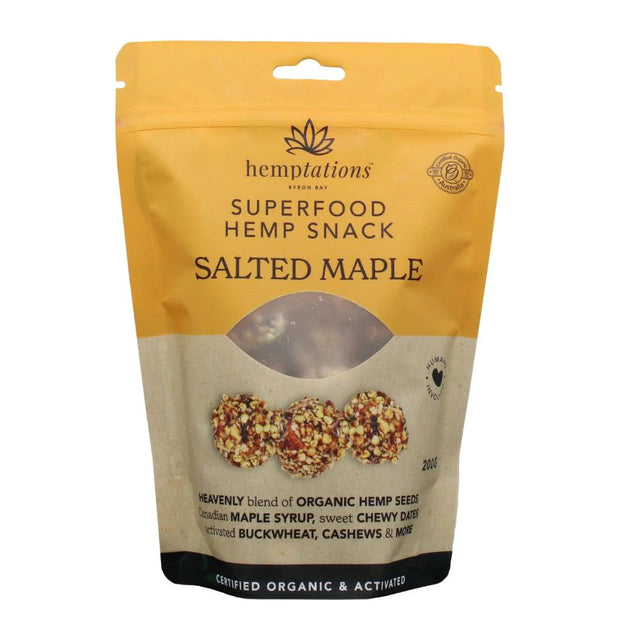 Hemp Snack Salted Maple 80g 2DIE4 Live Foods
