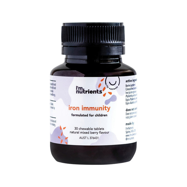 Iron Immunity Chewable (Mixed Berry) 30T I'm Nutrients