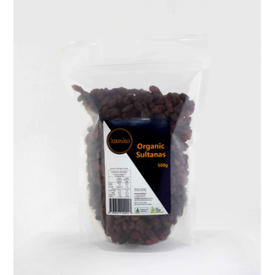 Sultanas Organic 500g Kamko