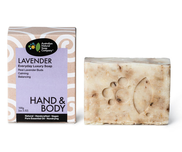 Soap Luxury Lavender Hand & Body 100g Australian Natural Soap Company