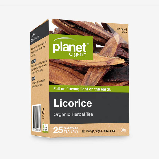 Licorice Organic Tea 25 Bags Planet Organic