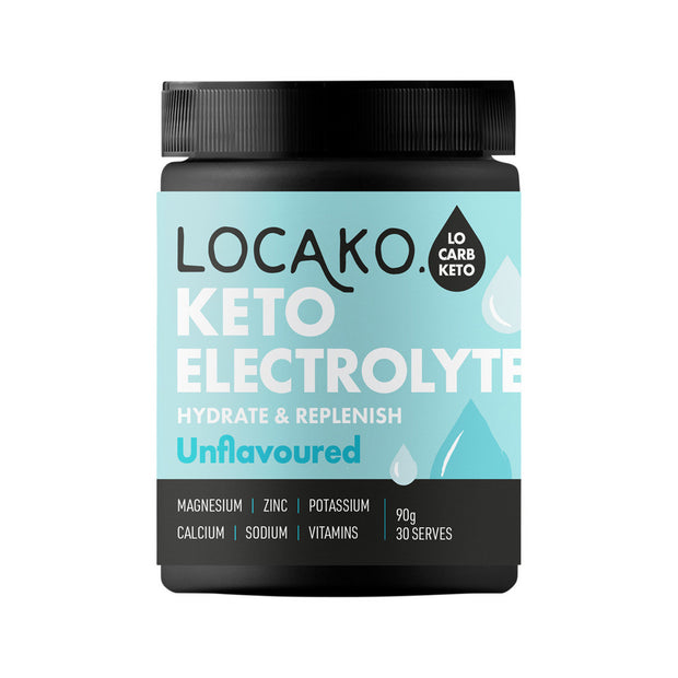 Keto Electrolyte Hydrate and Replenish Unflavoured 90g Locako