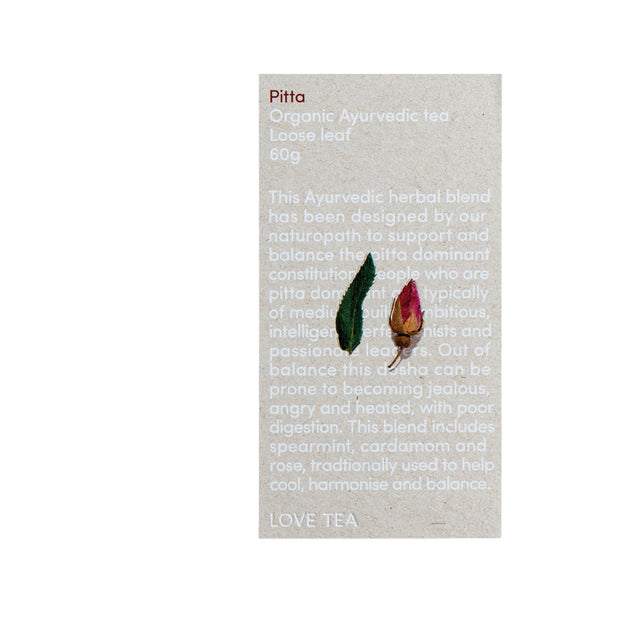 Pitta Ayurvedic Organic Loose Leaf Tea 100g Love Tea