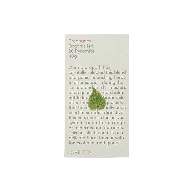 Pregnancy Organic Pyramid Tea Bags 20 Love Tea
