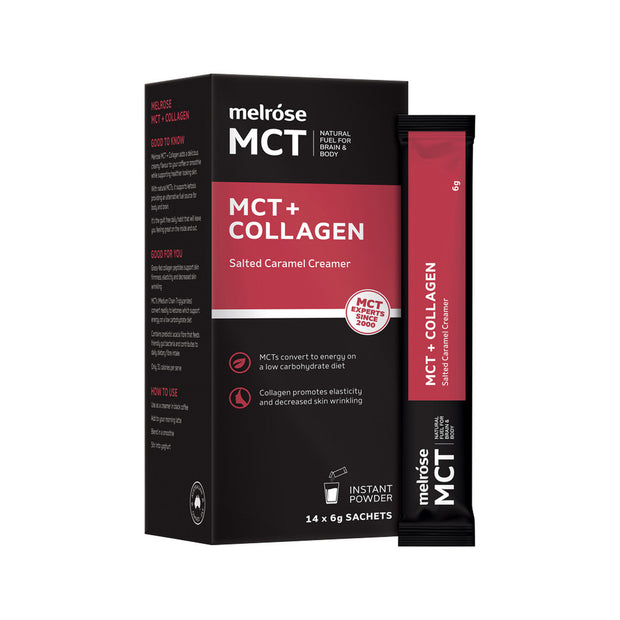 MCT Keto Creamer Salted Caramel Sachets 6g x 14 Melrose