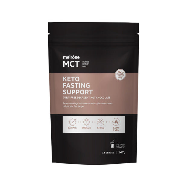 MCT Keto Fasting Support (Guilt Free Decadent Hot Chocolate) 147g Melrose