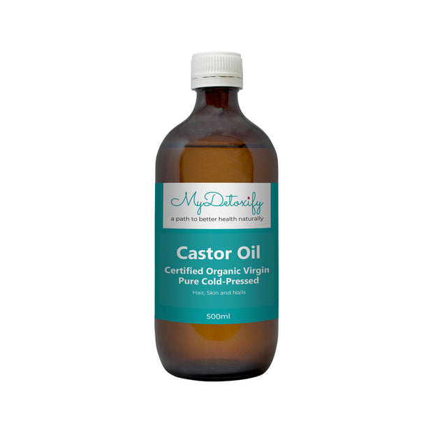 Castor Oil Cold Pressed Organic 500ml Mydetoxify
