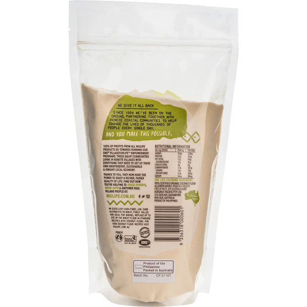 Coconut Flour Organic 500g Niulife