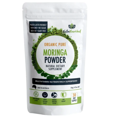 Moringa Leaf Powder Organic 120g Nutra Nourished