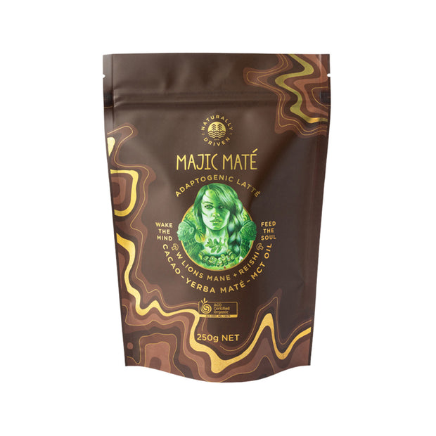 Adaptogenic Latte Majic Mate, Cacao Organic 250g Naturally Driven