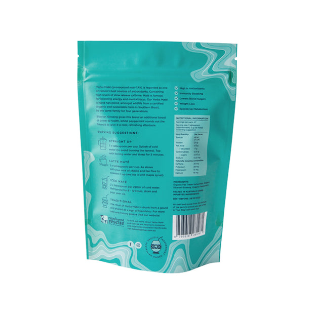 Organic Yerba Mate Tea (Siberian Ginseng & Peppermint) 130g