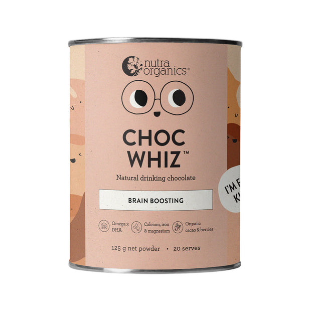 Choc Whiz (Brain Boosting & Gut Loving) 125g Nutra Organics