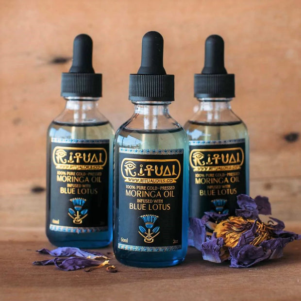Blue Lotus Infused Cold Pressed Moringa Oil 60ml Ritual Oils