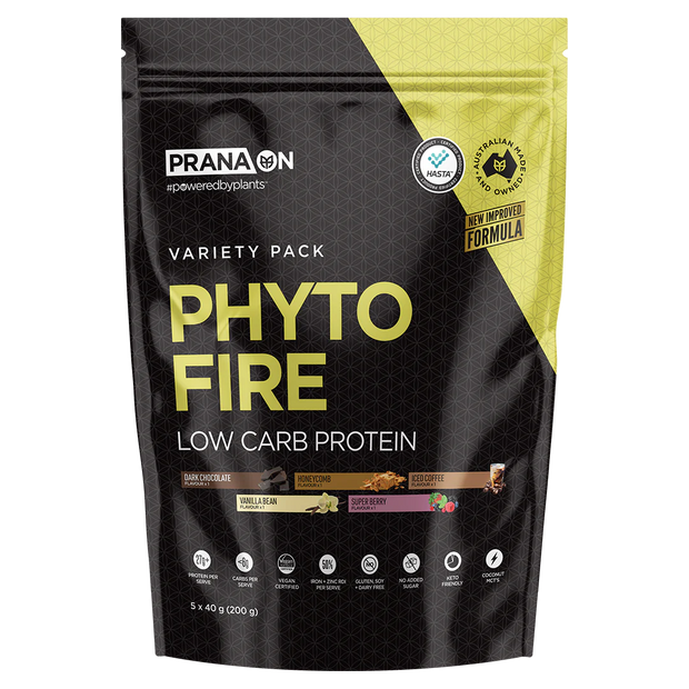 Phyto Fire Protein Variety Pack 5 x 40g PranaOn
