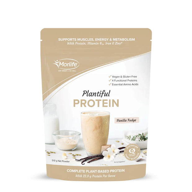 Protein Plantiful Vanilla Fudge 510g Morlife