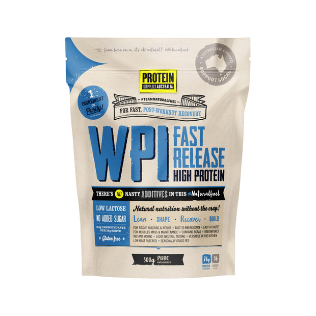 Whey Protein Isolate WPI Pure 500g Protein Supplies Australia