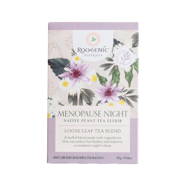 Menopause Night Native Plant Tea Elixir Loose Leaf 55g Roogenic Australia