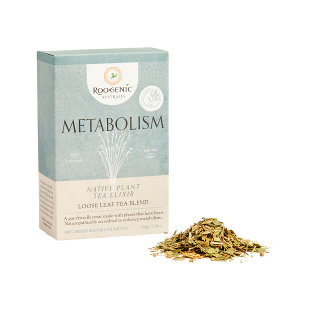 Metabolism Native Plant Tea Elixir Loose Leaf 65g Roogenic Australia