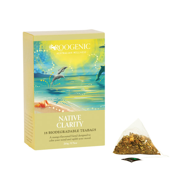 Clarity Native Plant Tea 18 Tea Bags Roogenic Australia