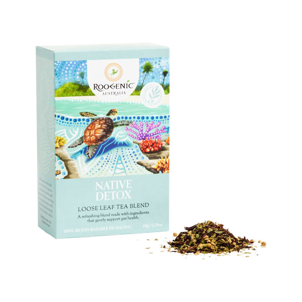 Detox Native Plant Tea Loose Leaf 65g Roogenic Australia