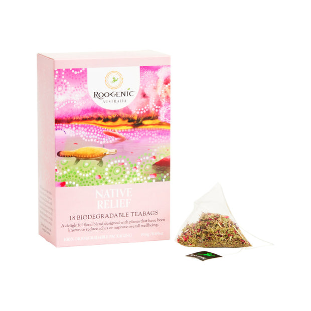 Relief Native 18 Tea Bags Roogenic Australia