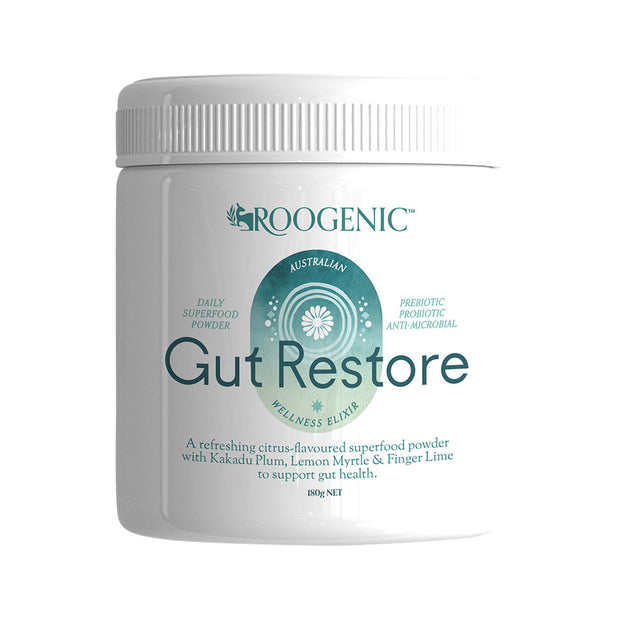 Wellness Elixir Daily Superfood Powder Gut Restore 180g Roogenic Australia