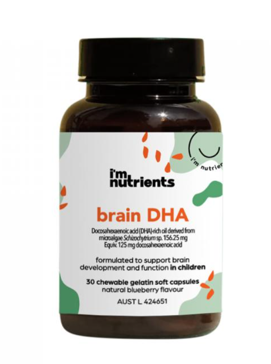 Brain DHA Chewable (Blueberry) 30c I'm Nutrients