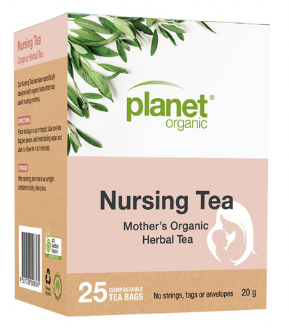 Planet Organic Mothers Organic Herbal Tea Nursing Tea x 25 Tea Bags