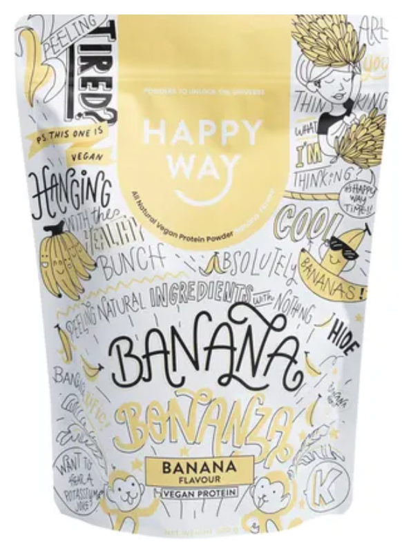 Happy Way Vegan Protein Powder Banana 500g