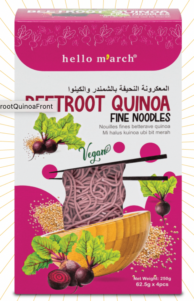 hello m arch Beetroot Quinoa Fine Noodles  Category: Healthy Quick Meal