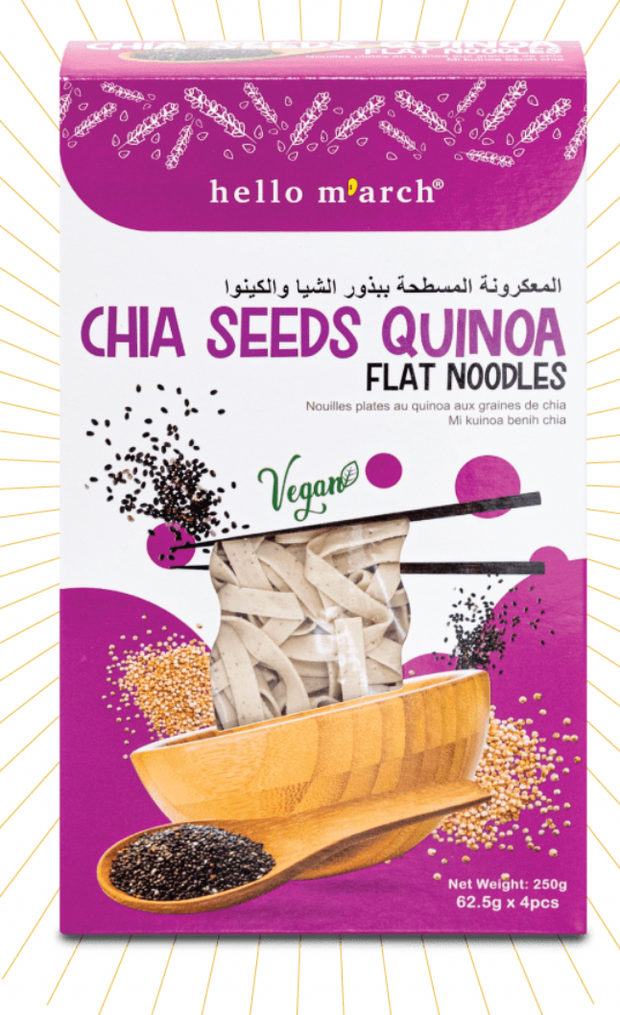 hello m arch Chia Seeds Quinoa Flat Noodles  Category: Healthy Quick Meal