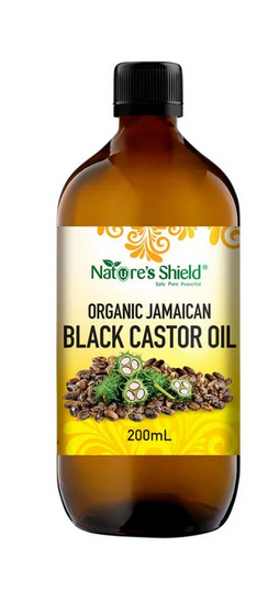 NATURES SHIELD ORGANIC JAMAICAN BLACK CASTOR OIL 200ML