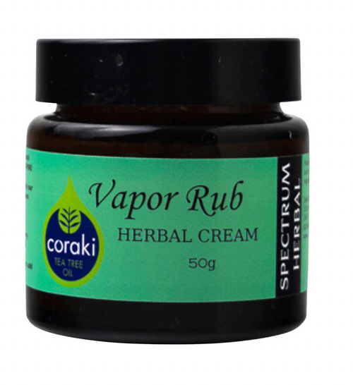 Spectrum Herbal Herbal Cream Vapor Rub with Coraki Tea Tree Oil 50g