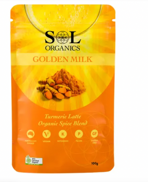 SOL ORGANICS Golden Milk Turmeric Blend 100g