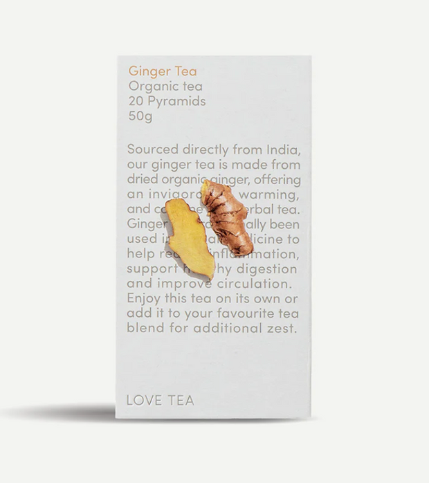 Ginger Organic Tea 20 tea bags Love Tea