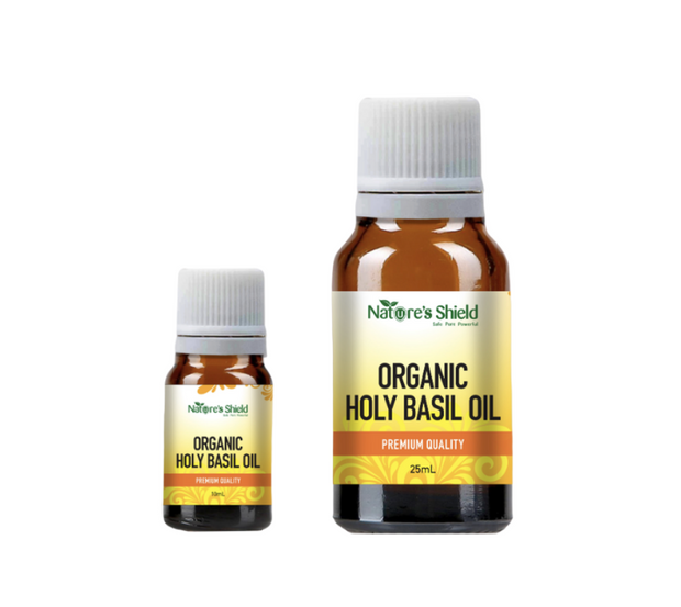 Natures Shield Organic Essential Oil Holy Basil 25ml