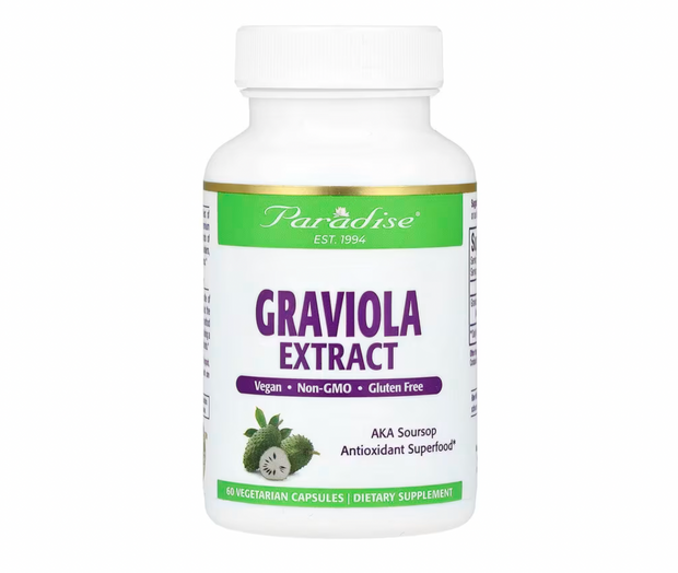 Paradise Herbs, Graviola Extract, 250 mg, 60 Vegetarian Capsules