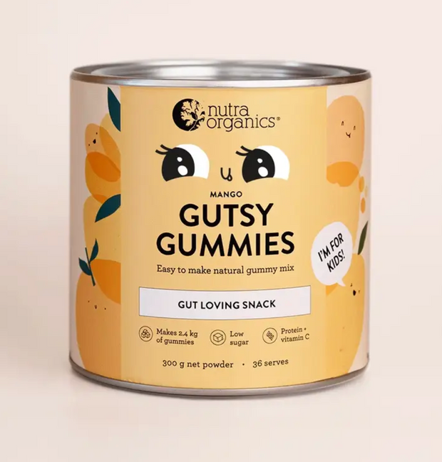 Gutsy Gummies Mango 300g Nutra Organics