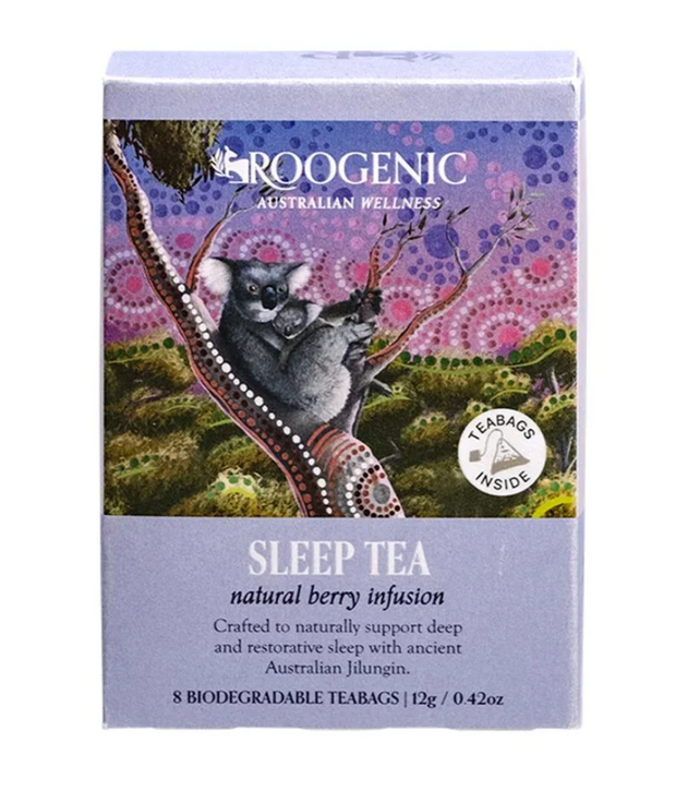 Sleep Tea Natural Berry Infusion x8 Tea Bags Roogenic Australia