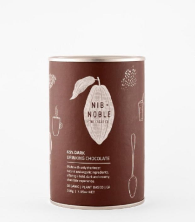 Organic 65% Drinking Chocolate 200g Nib & Noble
