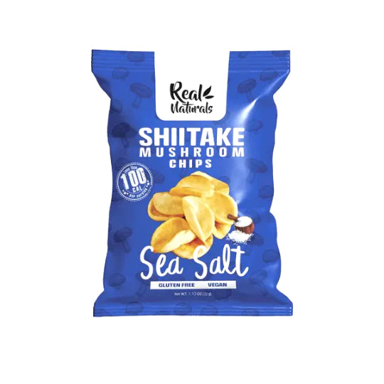 Shiitake Mushroom Chips Sea Salt 32g Real Naturals