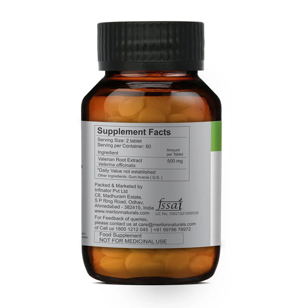 Valerian Root Tablets 500mg 120T Merlion