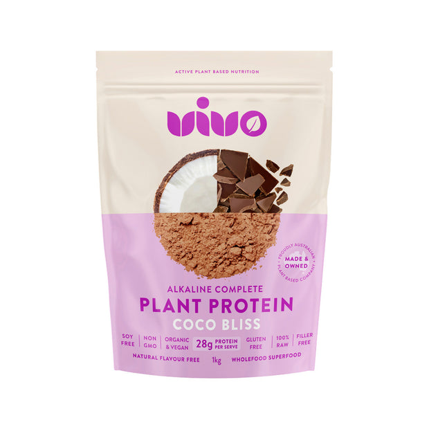Alkaline Plant Protein Organic Coco Bliss 1kg Vivo