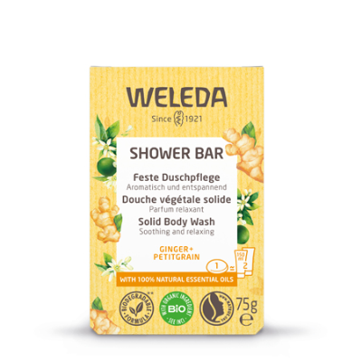 Shower Bar Ginger & Petitgrain 75g Weleda