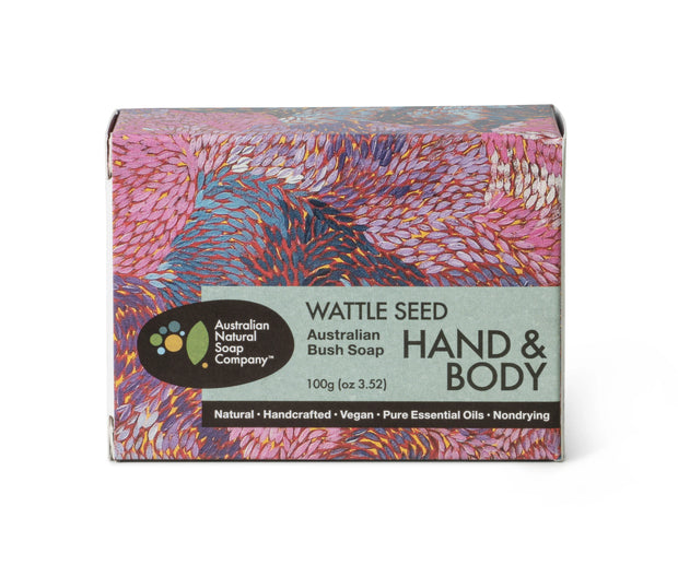 Soap Hand & Body Australian Bush Wattle Seed 100g Australian Natural Soap Company